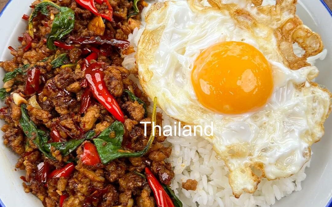 Pad Krapow Gai Kai Dao